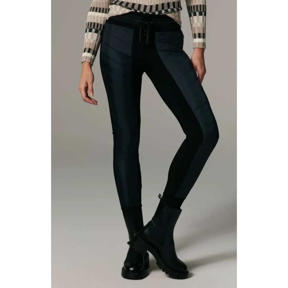 ALP N ROCK Vallon Quilted Jogger Women sz S Black Water Repellent Insulated Pant